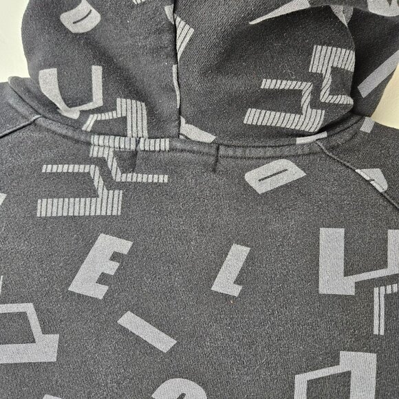 CLRIDE.n Mens S Hoodie Black All Over Print 85 - Picture 9 of 13